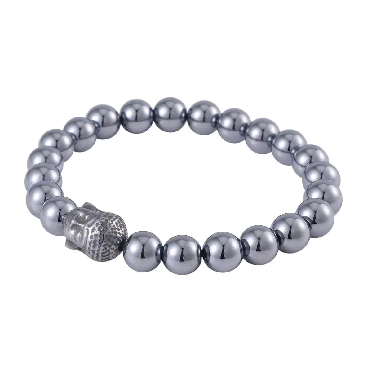 Terahertz Buddha Charm Beaded Bracelet