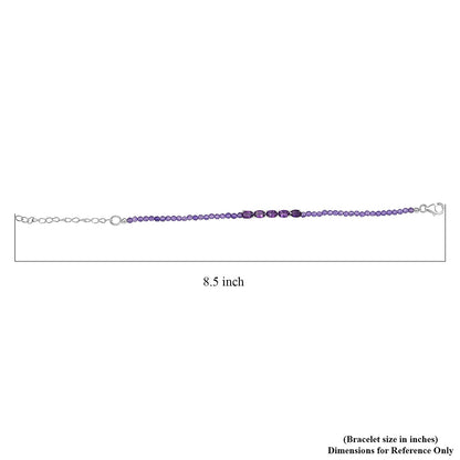 African Amethyst Beaded Bracelet — Radiant Elegance & Spiritual Harmony