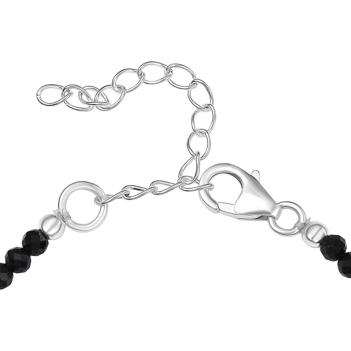 D'Joy Gemstone Beaded Bracelet in Silver