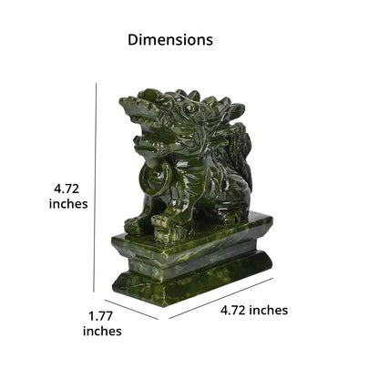 Serpentine Feng Shui Pixiu Duo – Crafted for Balance and Spiritual Energy