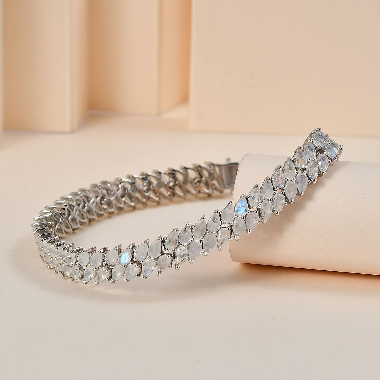 Rainbow Moonstone 2-Row Bracelet – Restore Inner Harmony