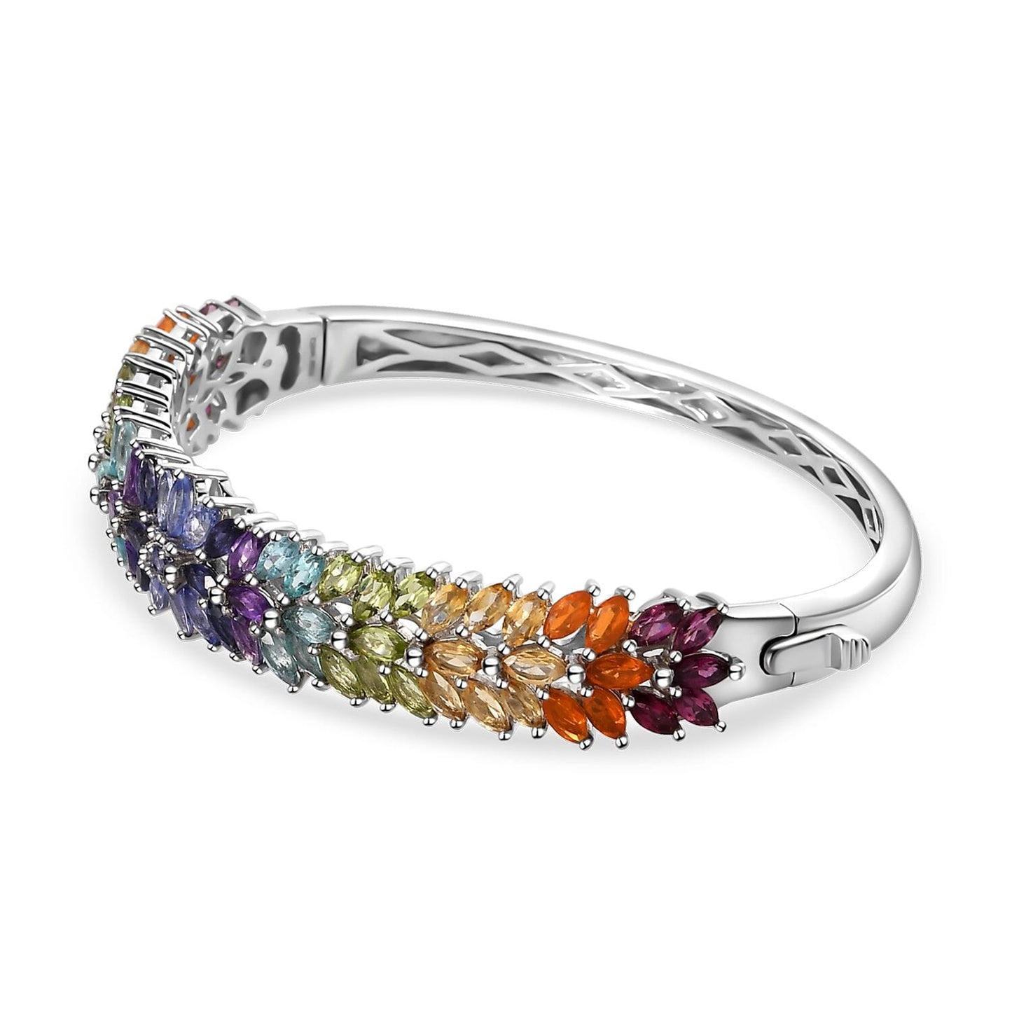 Dahlia Gemstone Bangle – A Symbol of Strength and Transformation
