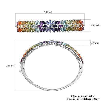 Dahlia Gemstone Bangle – A Symbol of Strength and Transformation
