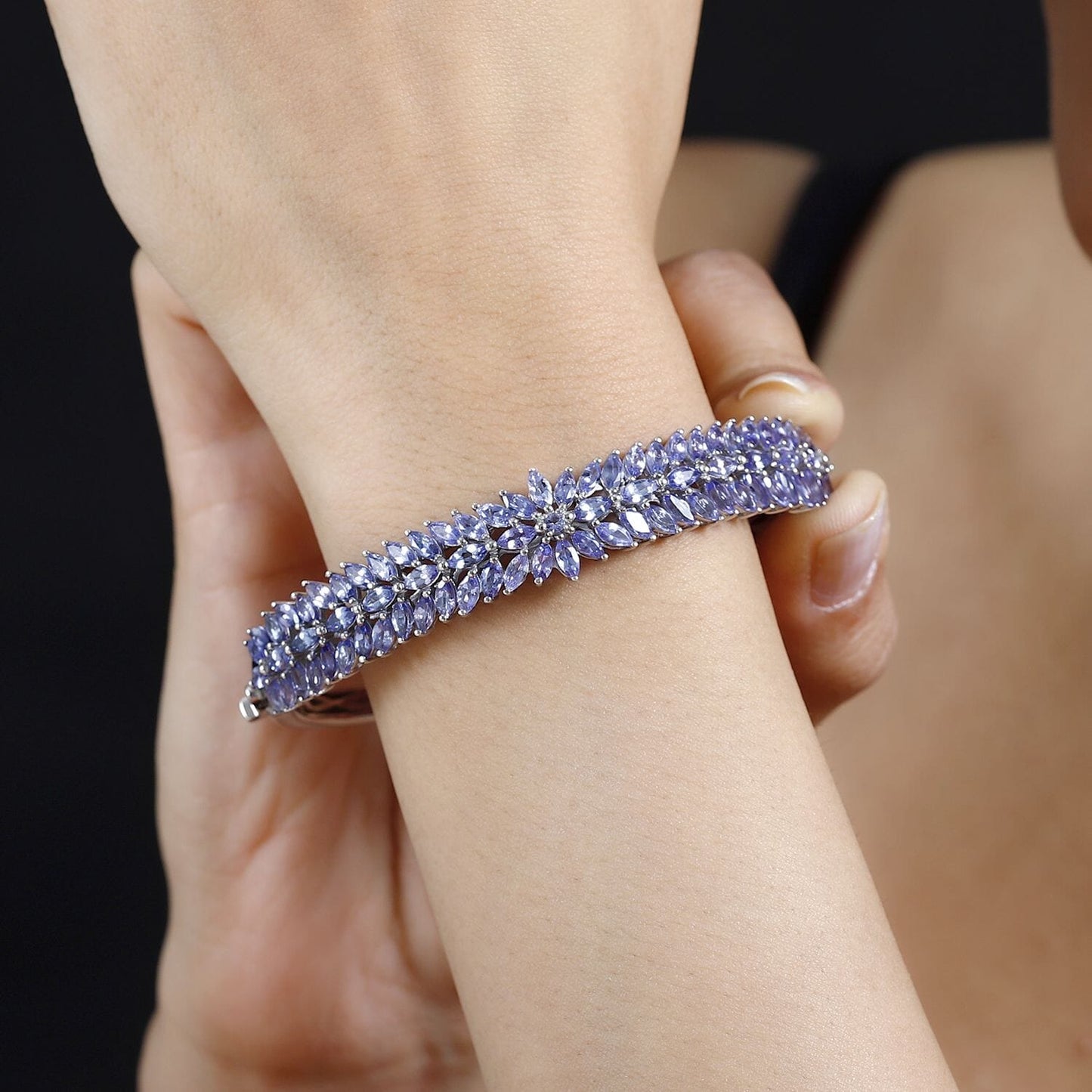 Dahlia Gemstone Bangle – A Symbol of Strength and Transformation