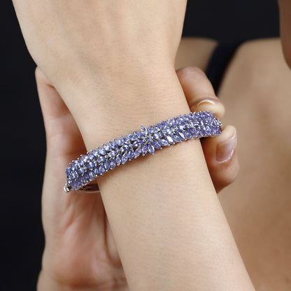 Dahlia Gemstone Bangle – A Symbol of Strength and Transformation
