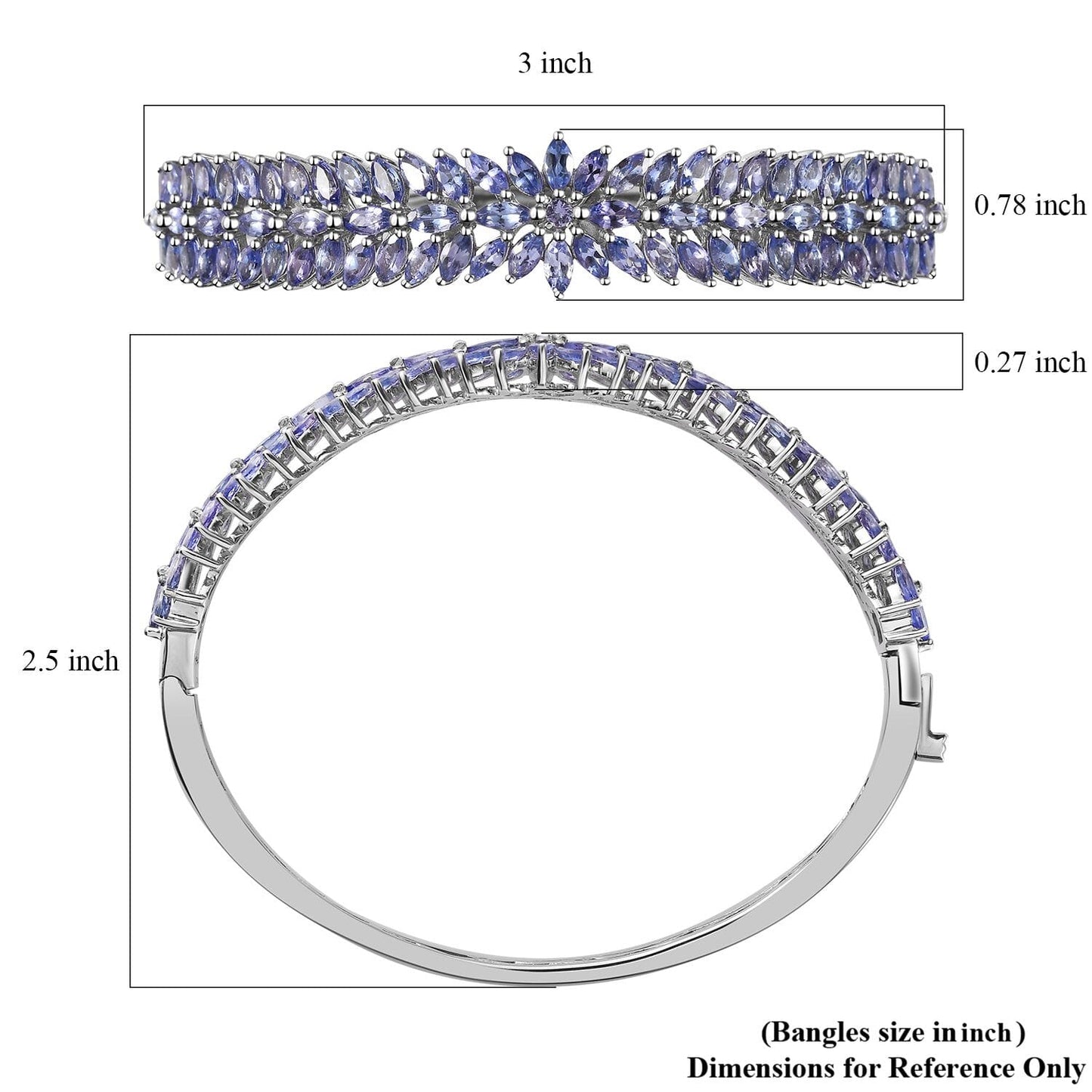 Dahlia Gemstone Bangle – A Symbol of Strength and Transformation