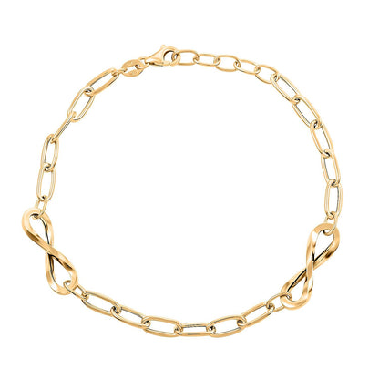 10K Yellow Gold Chain Bracelet – Endless Elegance in Every Link