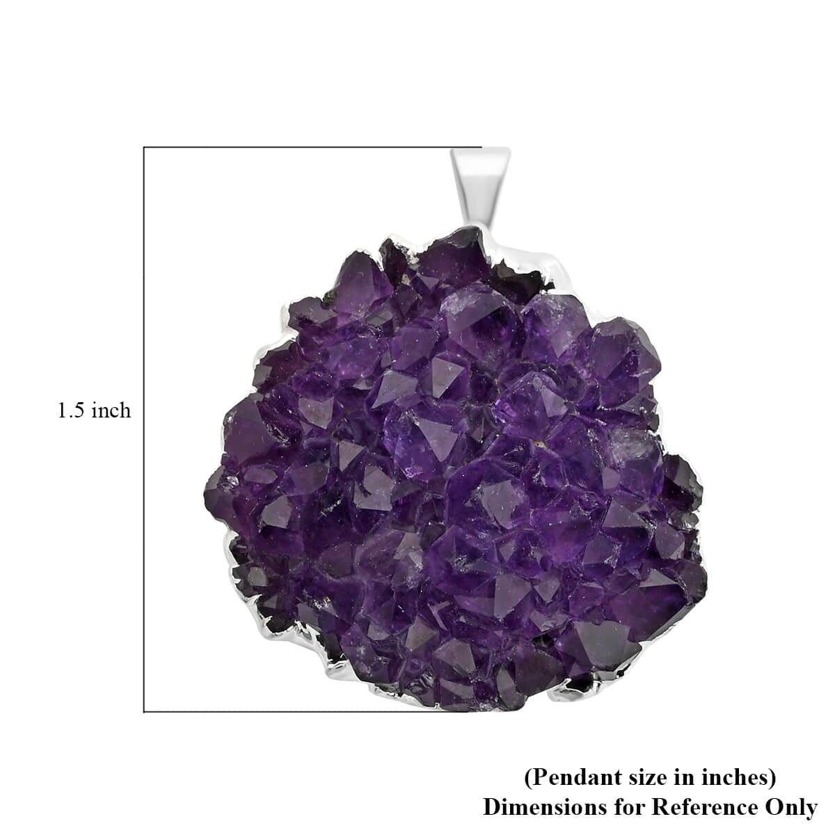 Raw Amethyst Stalactite Pendant