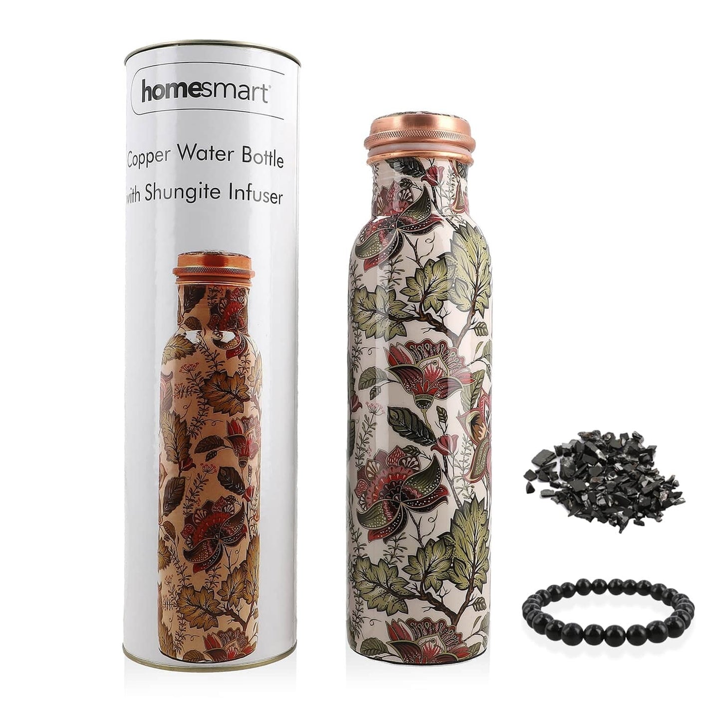 Copper Water Bottle & FREE Shungite Bracelet