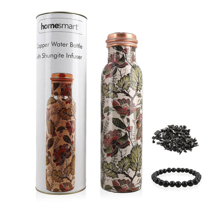 Copper Water Bottle & FREE Shungite Bracelet