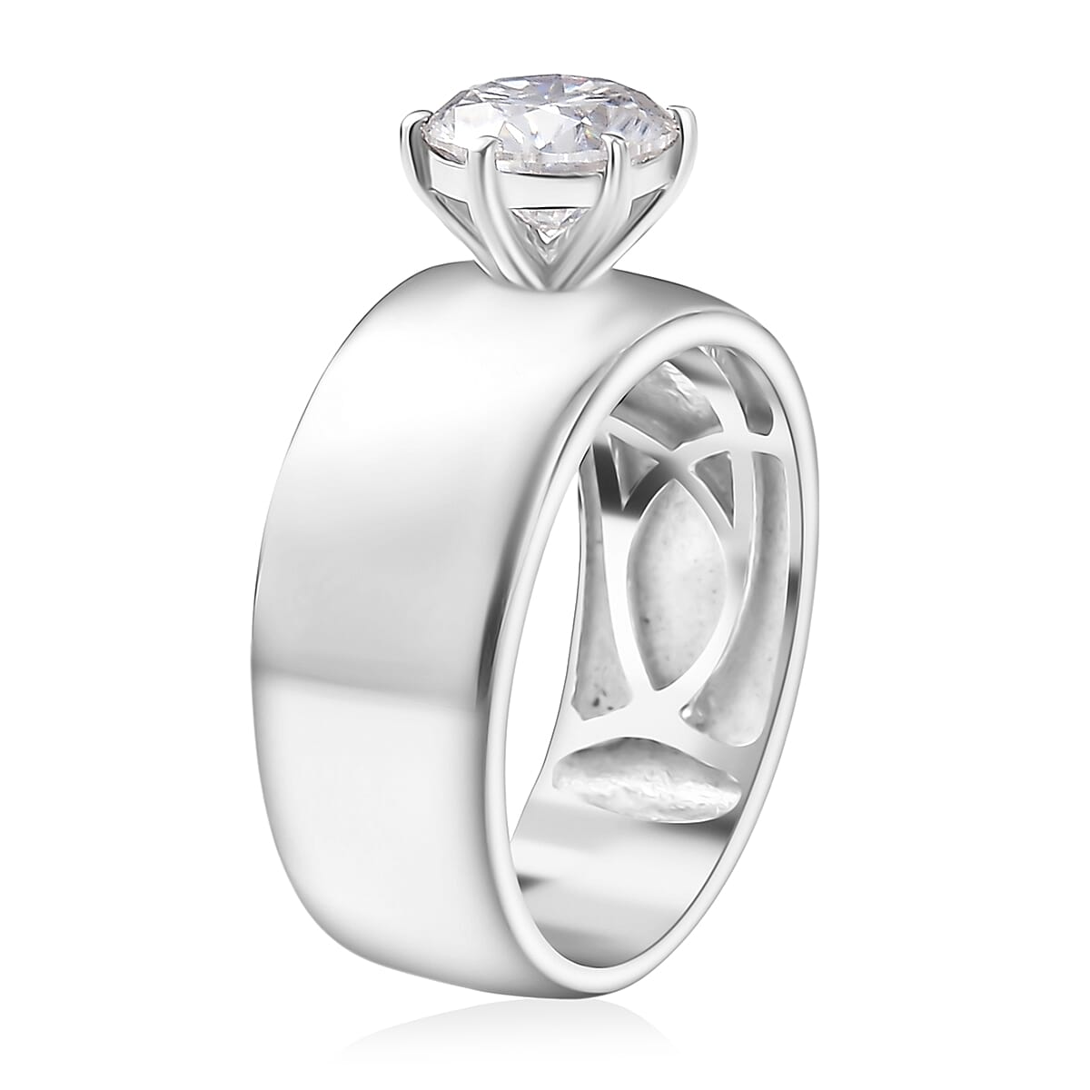 Brilliant Moissanite Solitaire Ring — Eternal Elegance & Radiance