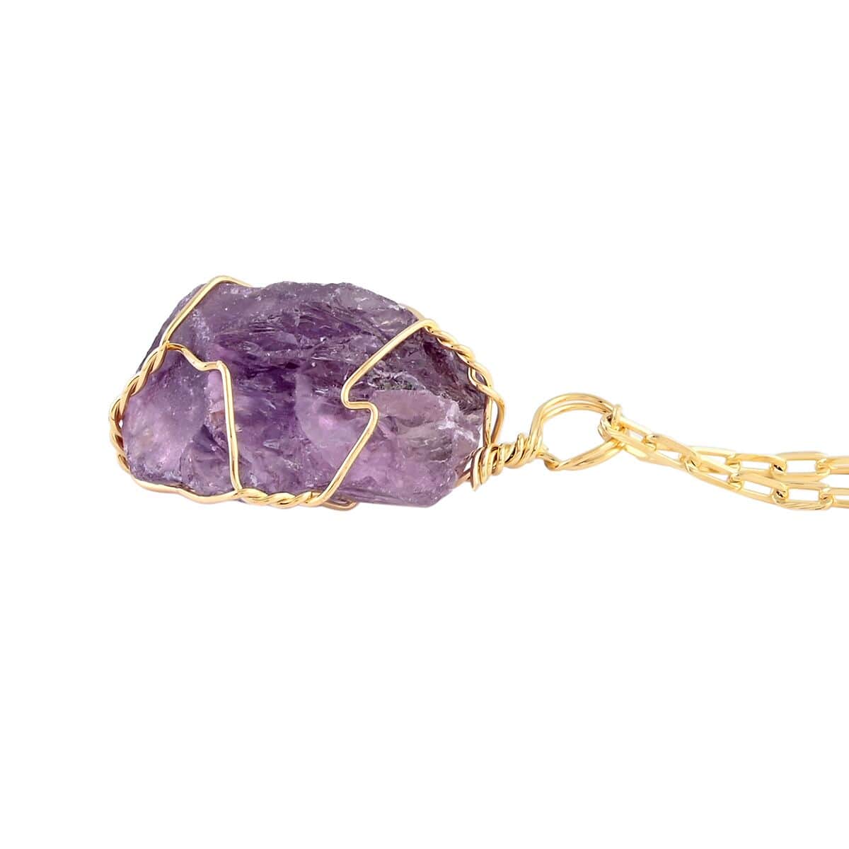 Colors of Brazil Amethyst Necklace in Goldtone