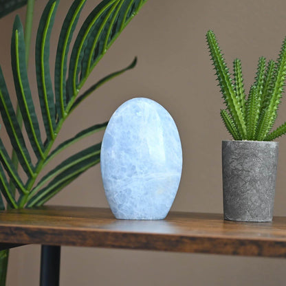 Blue Calcite Figurine