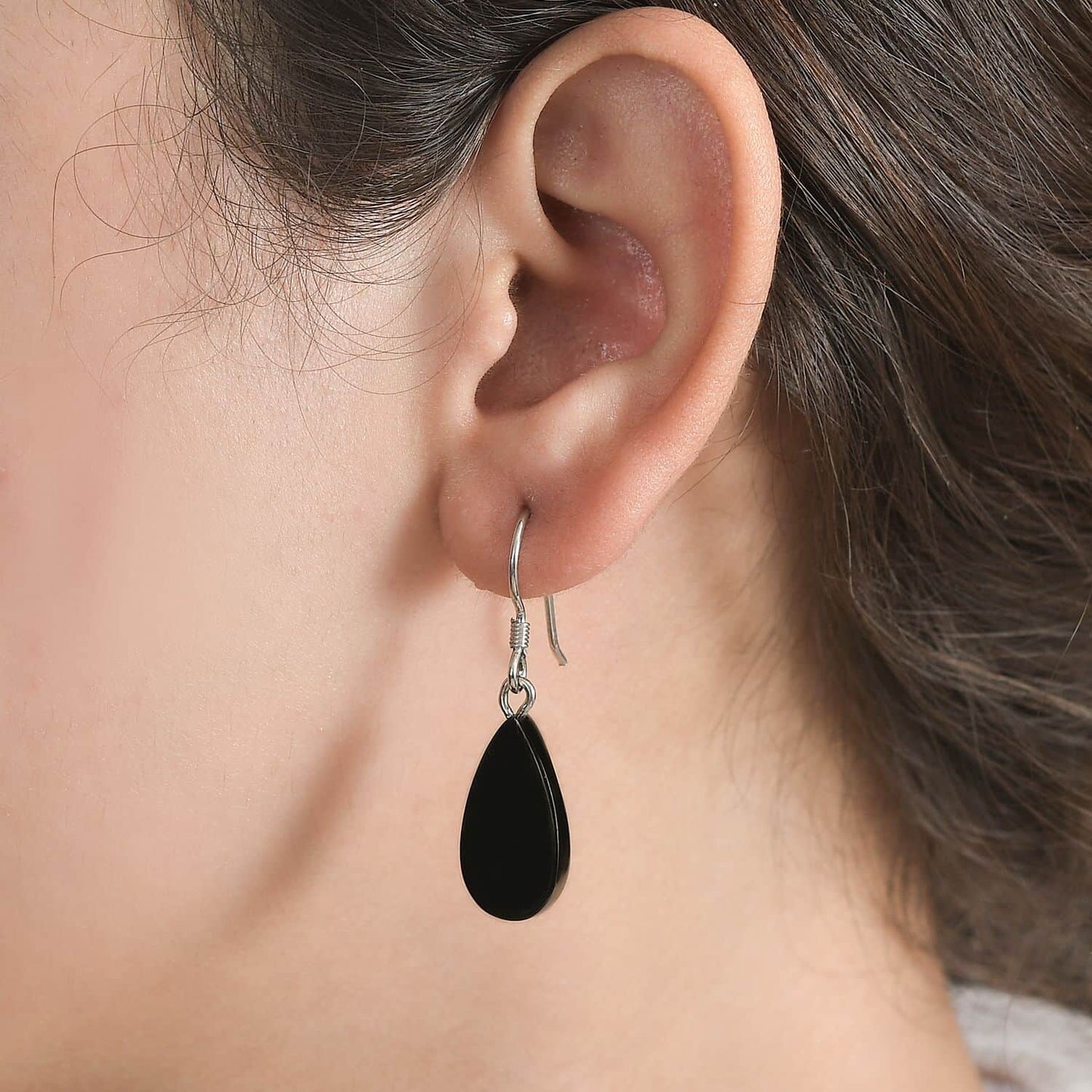 Shungite Dangle Earrings