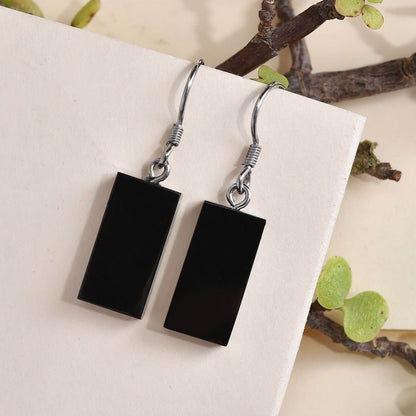 Shungite Dangle Earrings