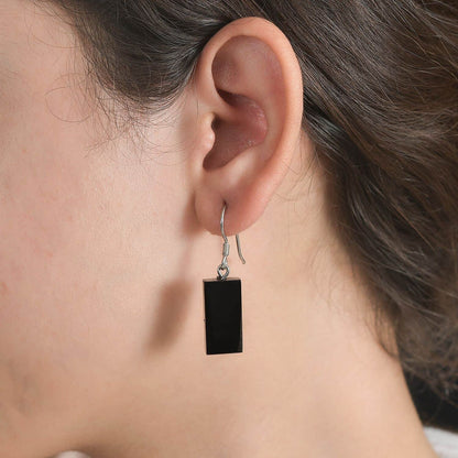 Shungite Dangle Earrings