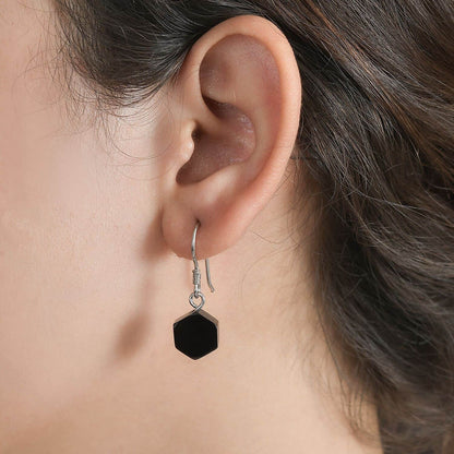 Shungite Dangle Earrings