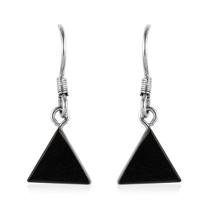 Shungite Dangle Earrings