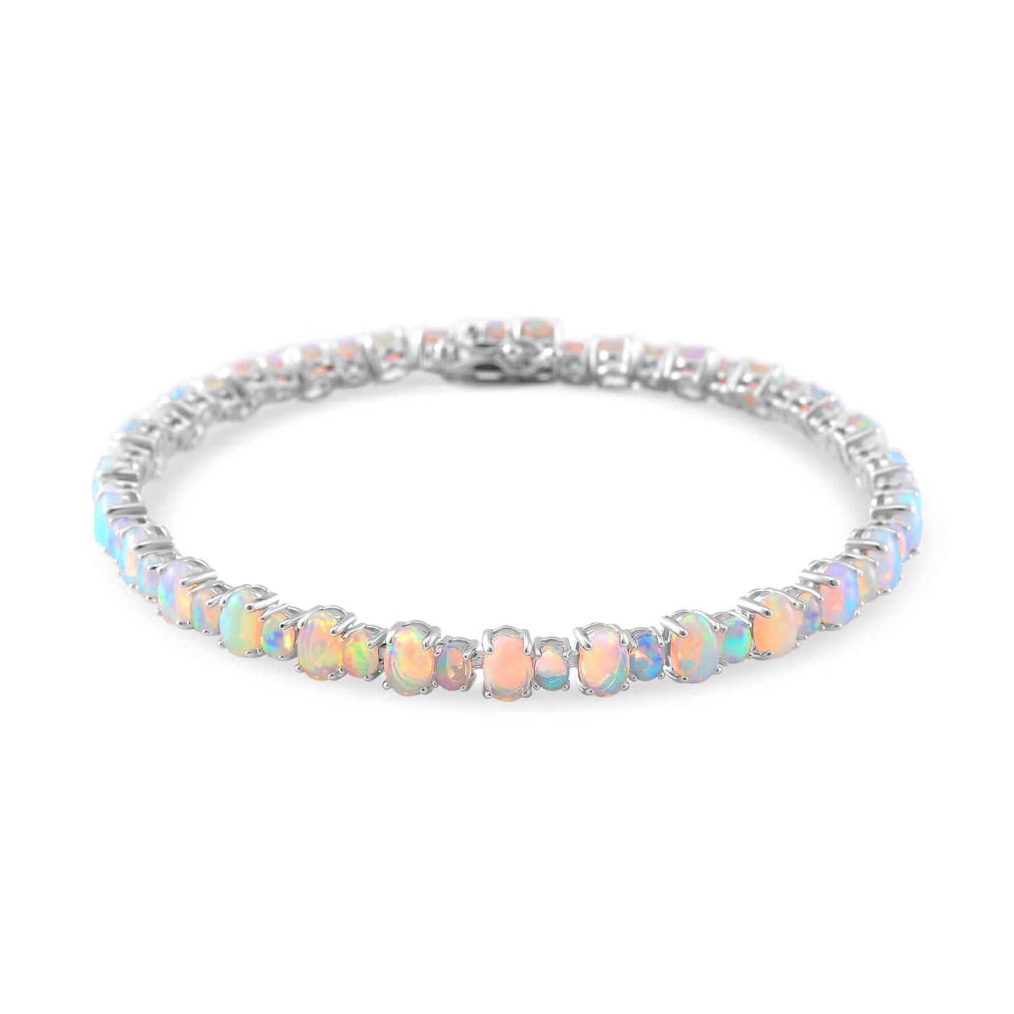 Ethiopian Welo Opal Tennis Bracelet