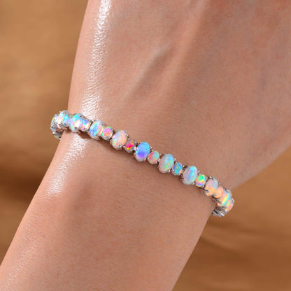 Ethiopian Welo Opal Tennis Bracelet