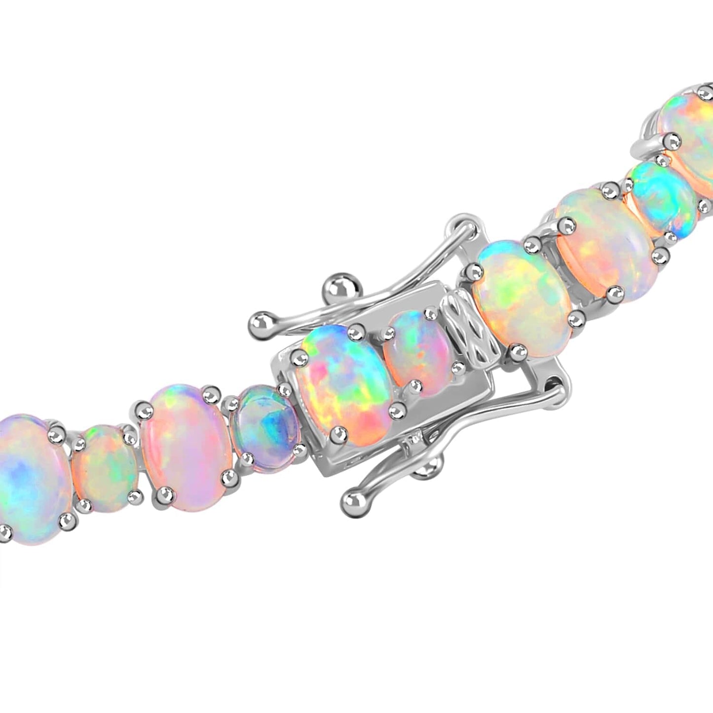 Ethiopian Welo Opal Tennis Bracelet