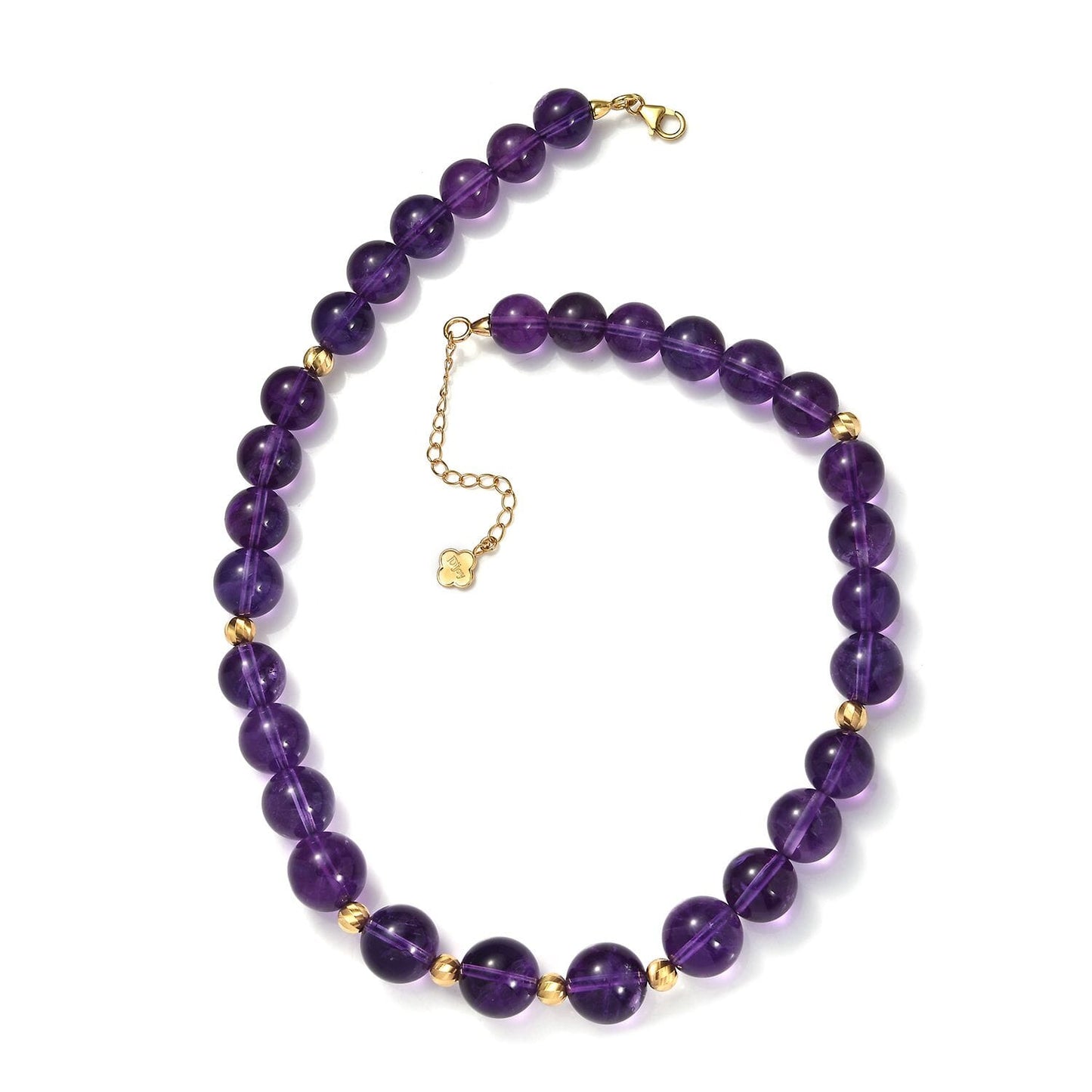 African Amethyst Beaded Necklace – Change & Moving On