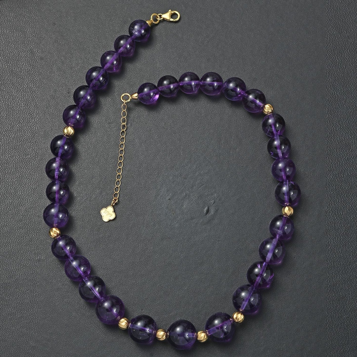 African Amethyst Beaded Necklace – Change & Moving On