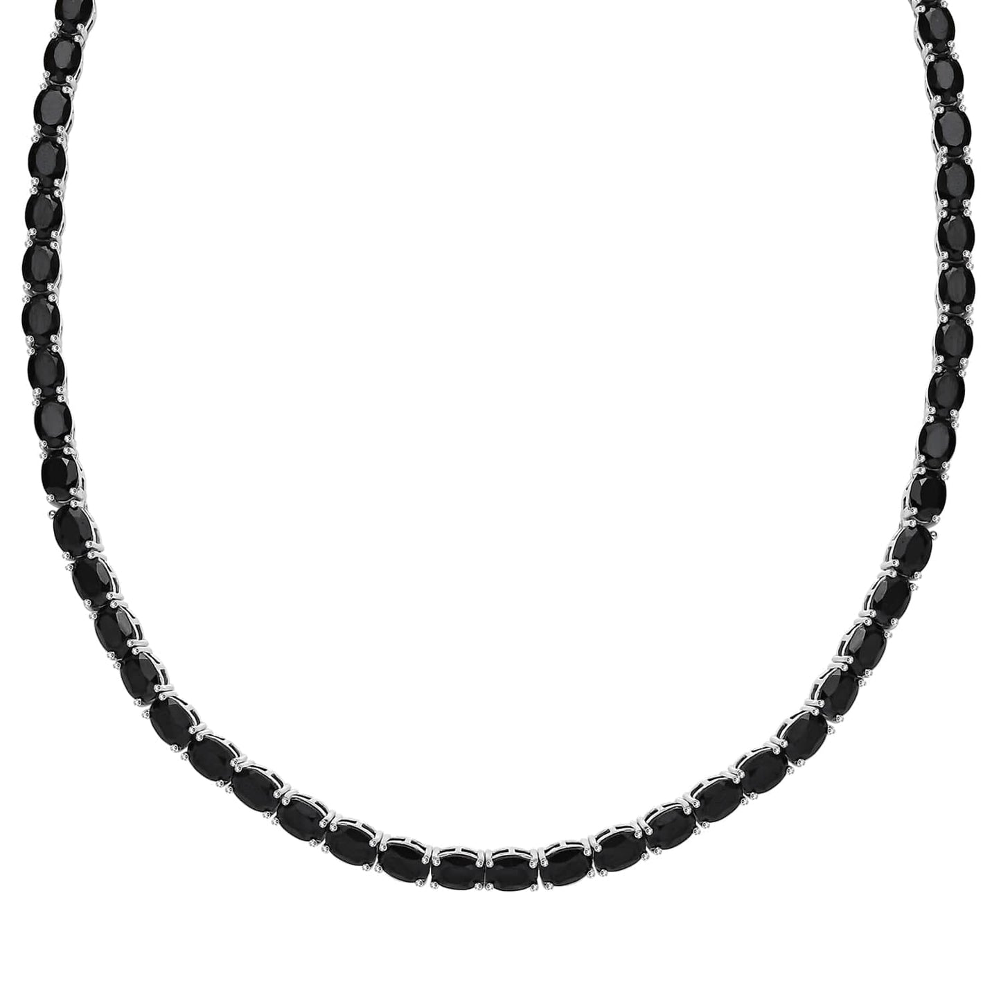 Black Spinel and Chrome Diopside Necklace