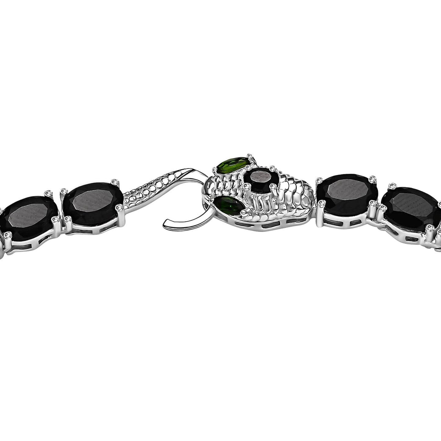 Black Spinel and Chrome Diopside Necklace