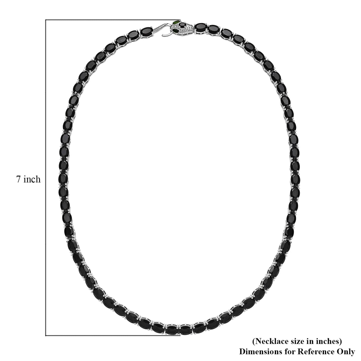 Black Spinel and Chrome Diopside Necklace