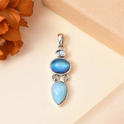 Crafted Larimar Pendant