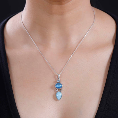 Crafted Larimar Pendant