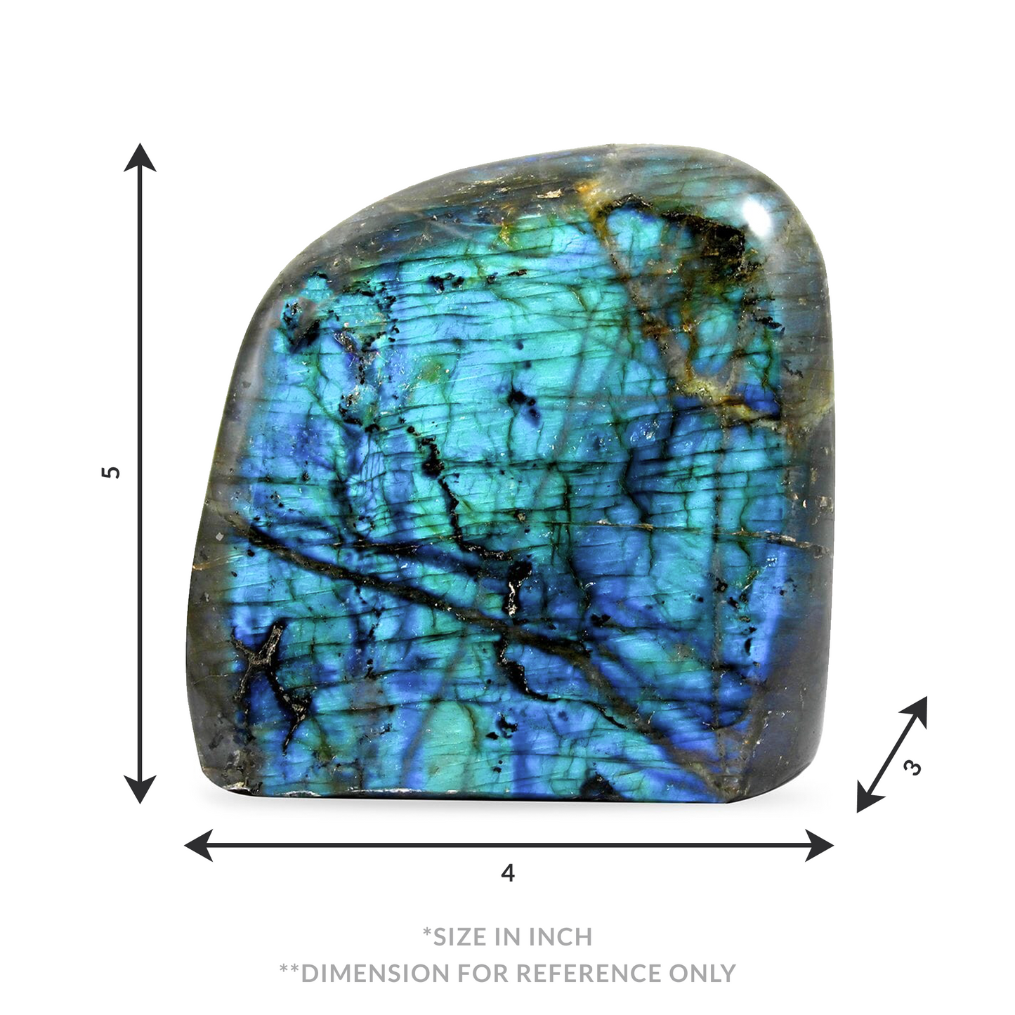 Iridescent Labradorite Free Form – A Magical Display of Clarity and Protection