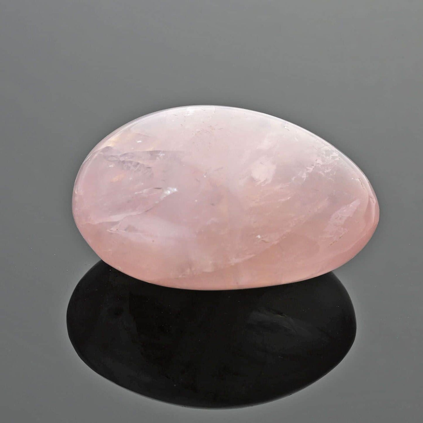 Rose Quartz Palm Stone for Self-Love & Healing