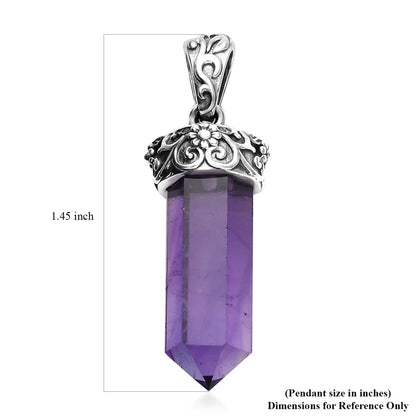 Handcrafted Genuine African Amethyst Pendant