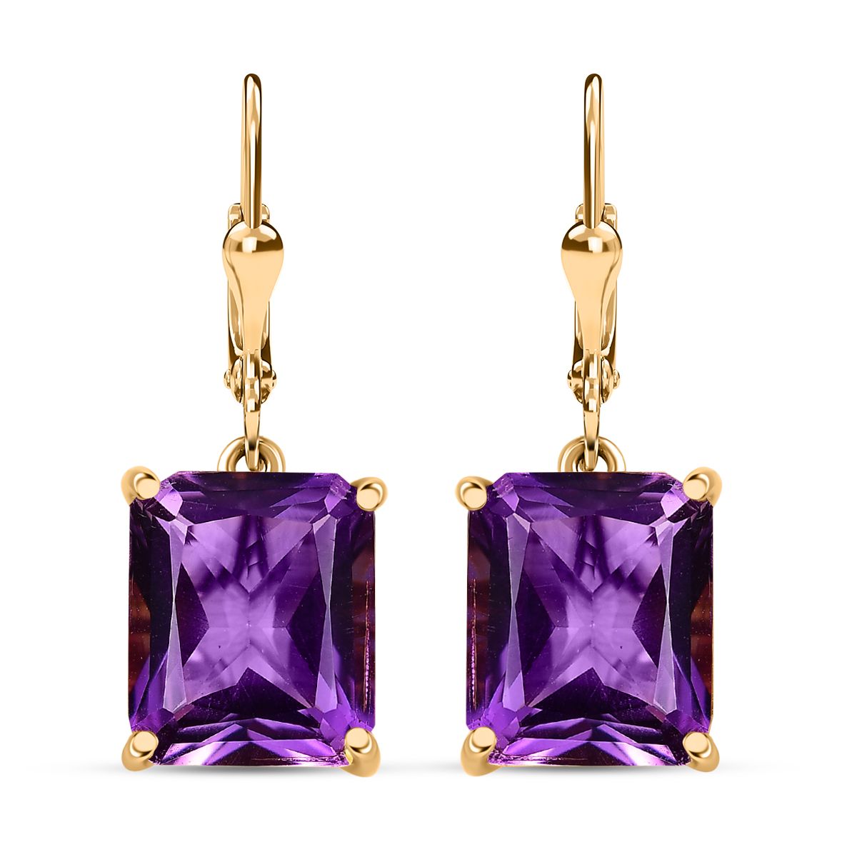 Butterfly Earrings Featuring African Amethyst