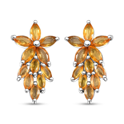 Yellow Sapphire Cascade Earrings