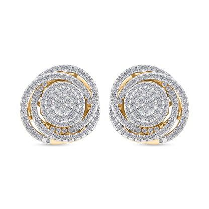 Diamond Spiral Earrings – A Radiant Symbol of Growth