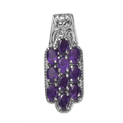 African Amethyst Pendant — Bold Color & Elegant Design