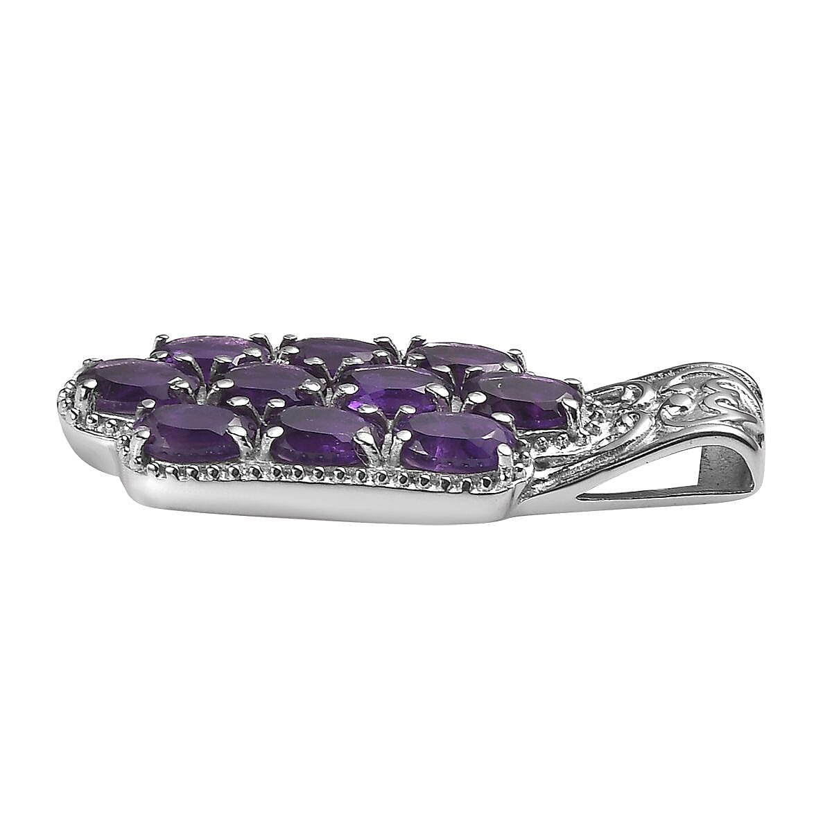 African Amethyst Pendant — Bold Color & Elegant Design