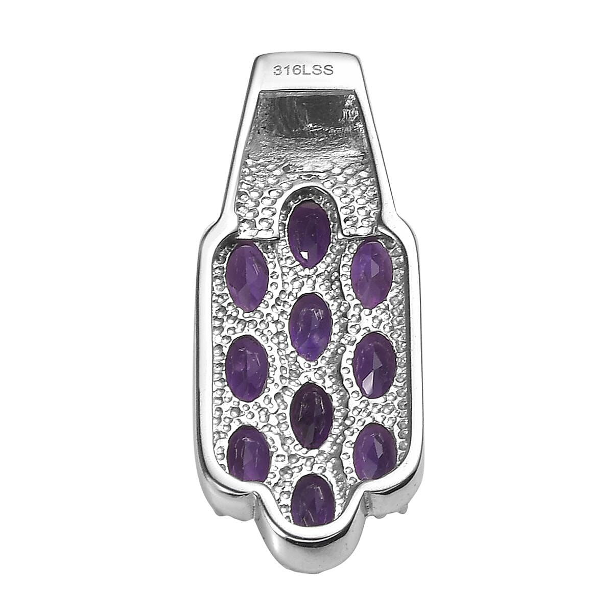 African Amethyst Pendant — Bold Color & Elegant Design