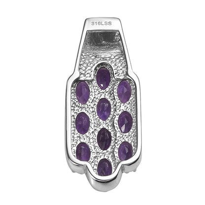 African Amethyst Pendant — Bold Color & Elegant Design