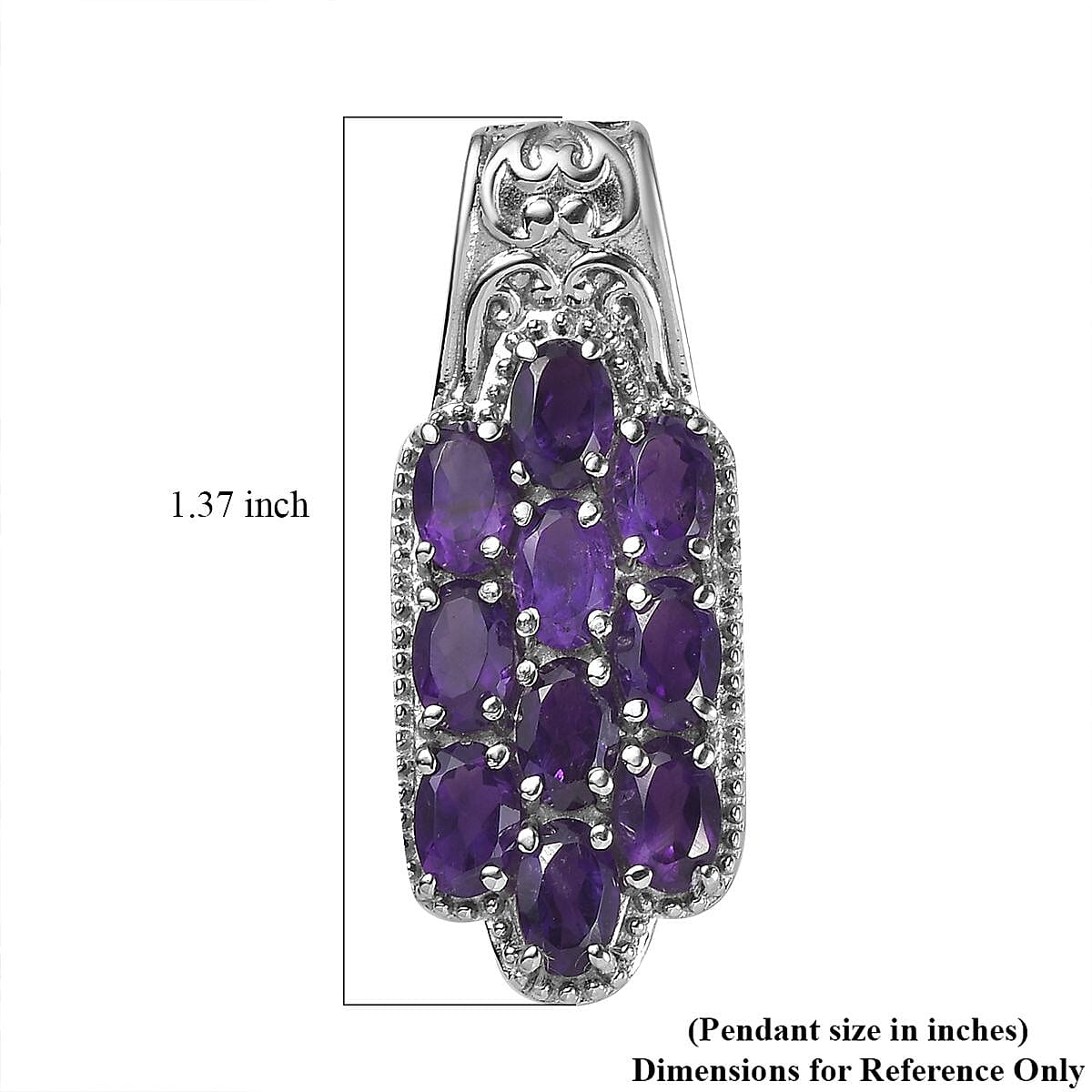 African Amethyst Pendant — Bold Color & Elegant Design