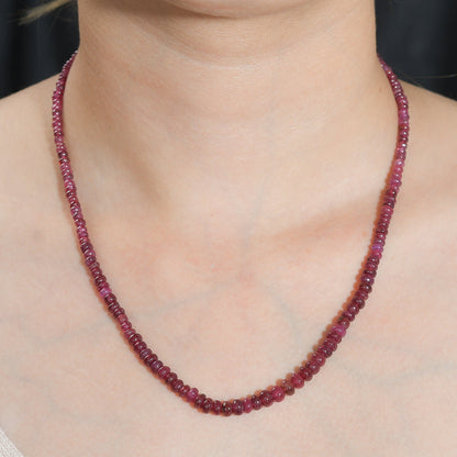 Niassa Ruby Beaded Necklace