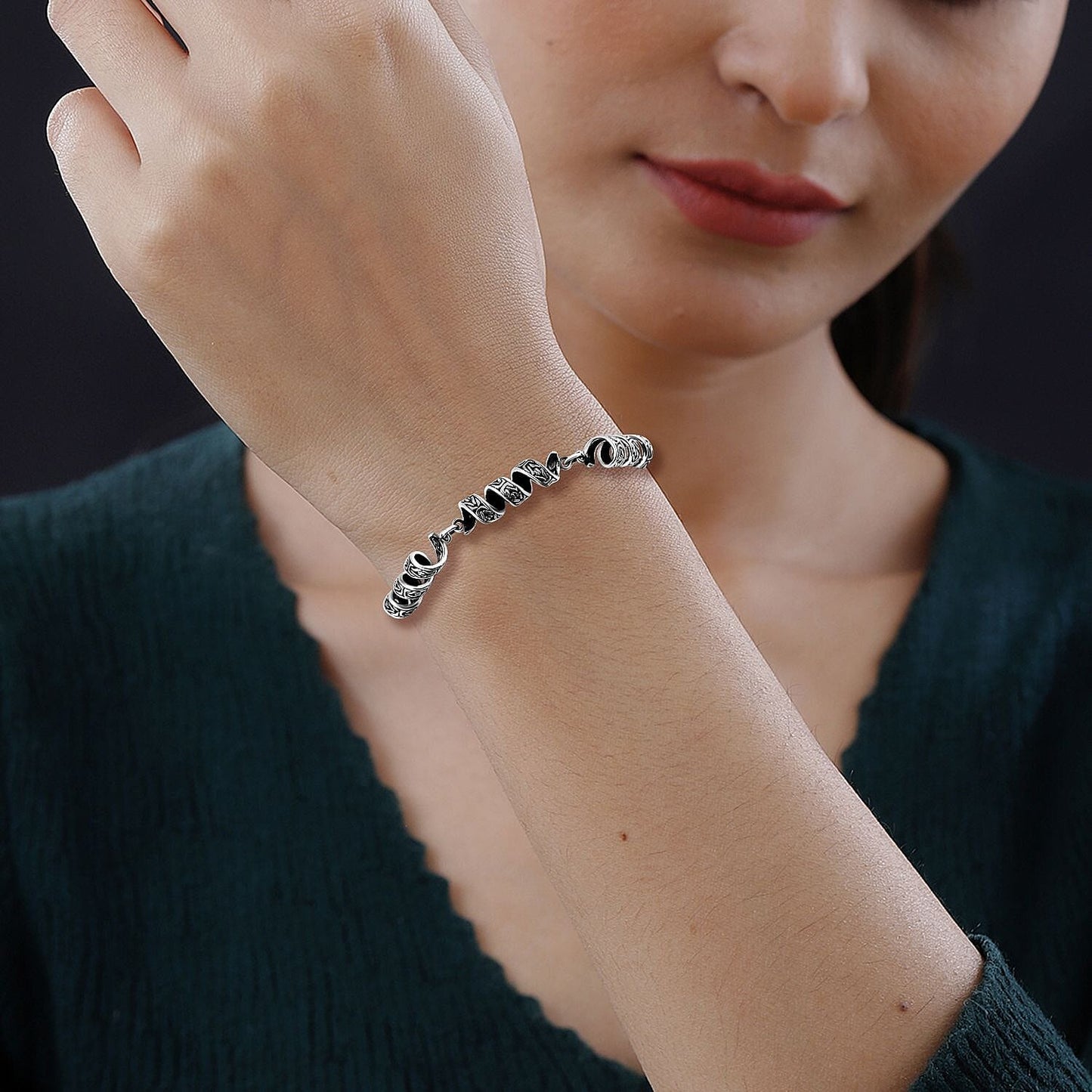 Bali Legacy Milky Way Borobudur Silver Bracelet