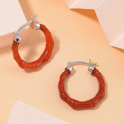 Jade Hoop Earrings — Colorful Elegance in Every Pair
