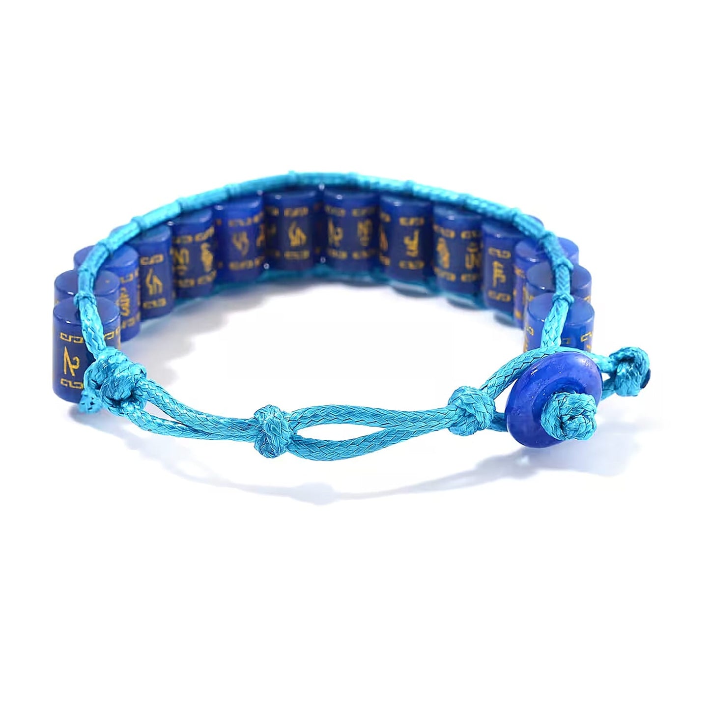 Natural Jade Prayer Wheel Cord Bracelet — Channel Strength and Healing Power