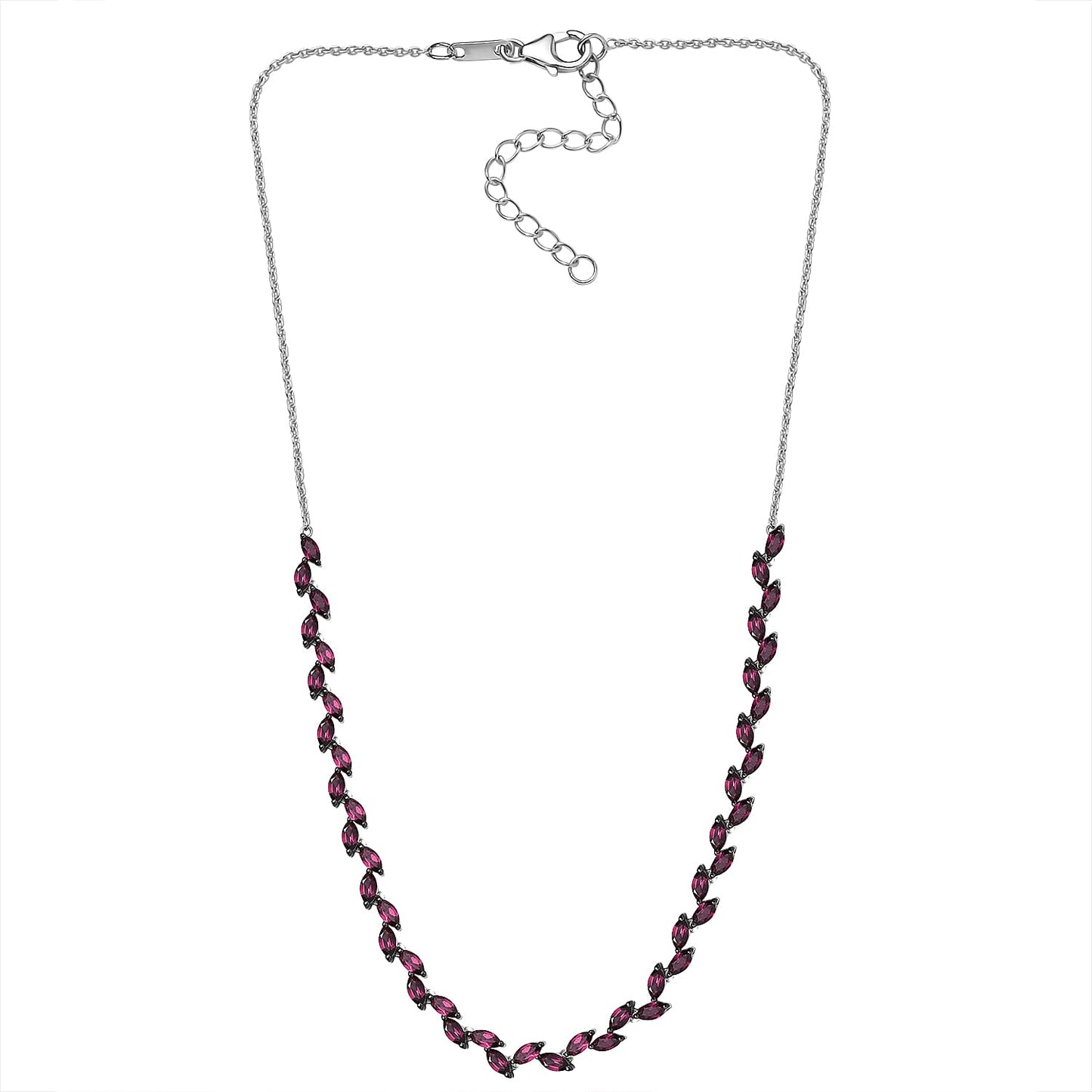 Fern Leaf Orissa Rhodolite Garnet Necklace — Grace, Passion & Harmonious Presence