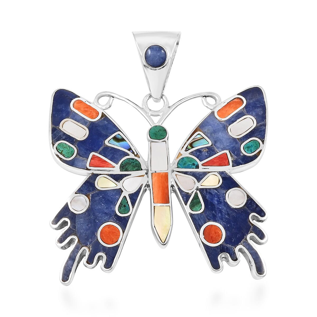 Super Butterfly Multi-Gemstone Pendant — Transformation, Joy & Playful Elegance