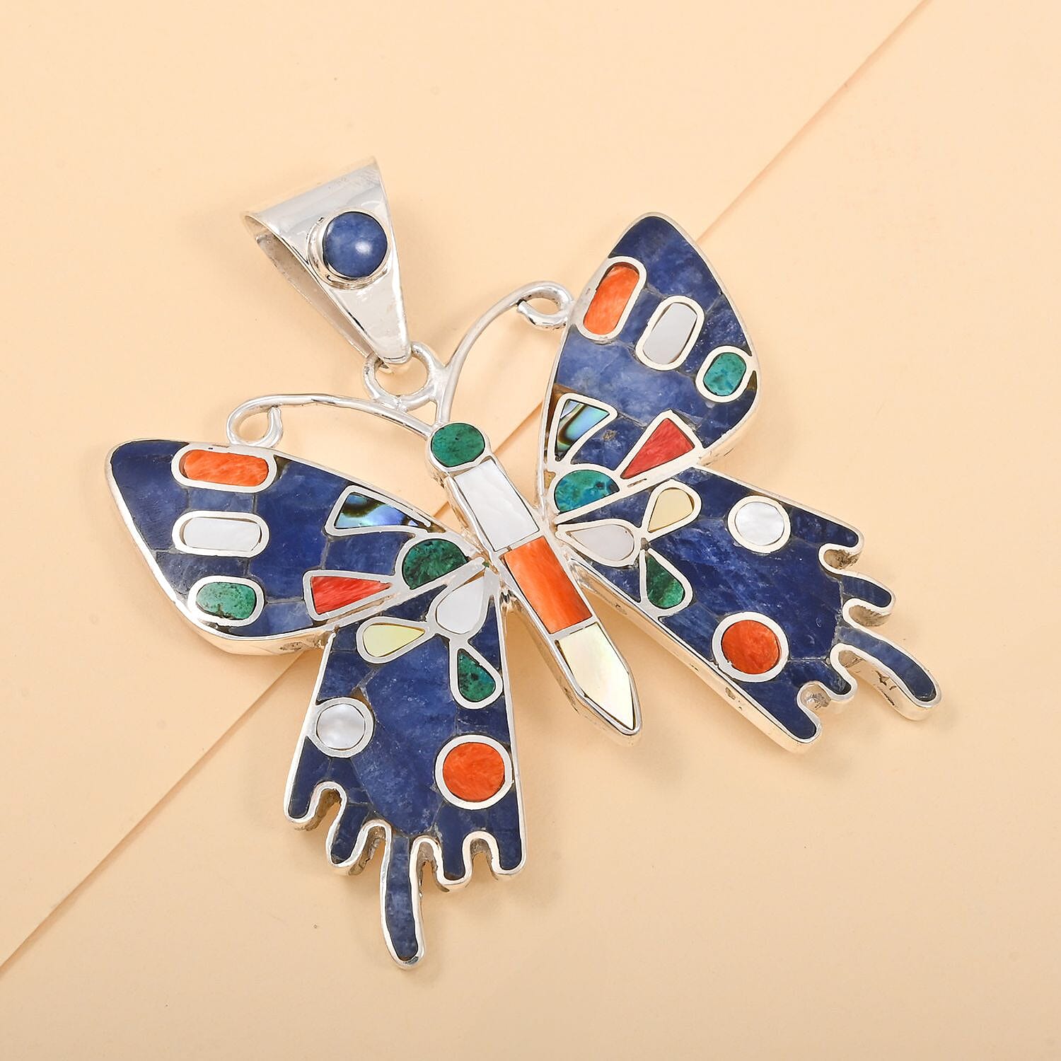 Super Butterfly Multi-Gemstone Pendant — Transformation, Joy & Playful Elegance